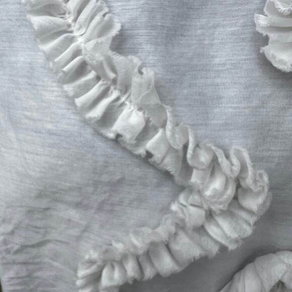 J. Crew women’s size 8, sleeveless white top with accent ribbon - Picture 10 of 11